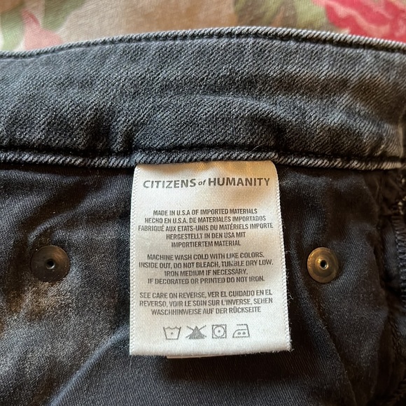 CITIZENS OF HUMANITY Size 22W Rocket Ankle Skinny Black Stretch Jeans $188 NEW - Picture 12 of 16